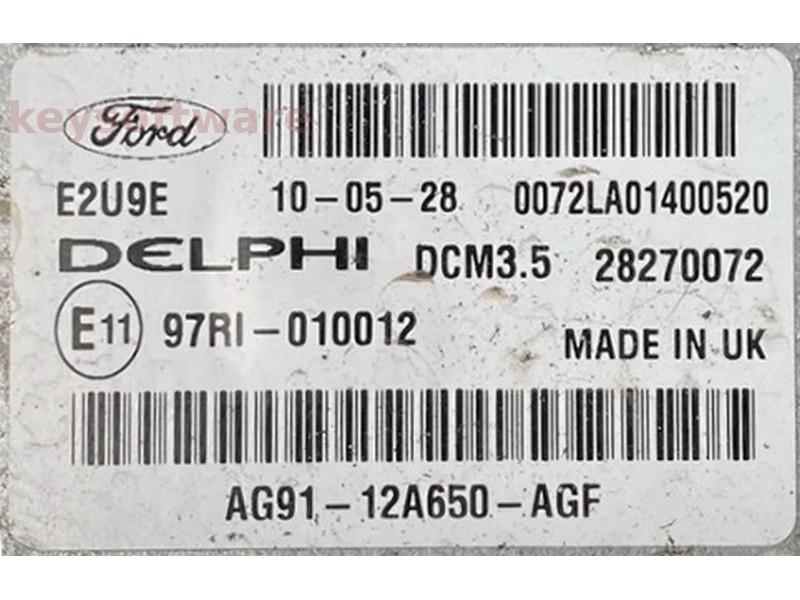 ECU Ford Mondeo 2.0TDCI AG91-12A650-AGF 28270072 DCM3.5 {