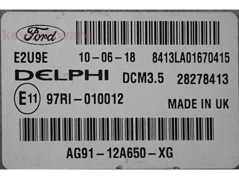 ECU Ford S-Max 2.0TDCI AG91-12A650-XG 28278413 DCM3.5 {