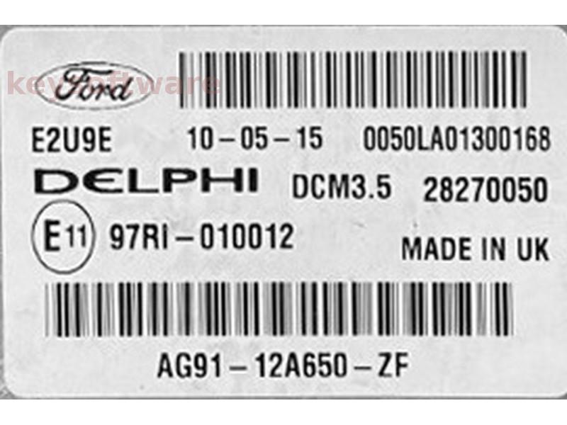 ECU Ford Galaxy 2.0TDCI AG91-12A650-ZF 28270050 DCM3.5