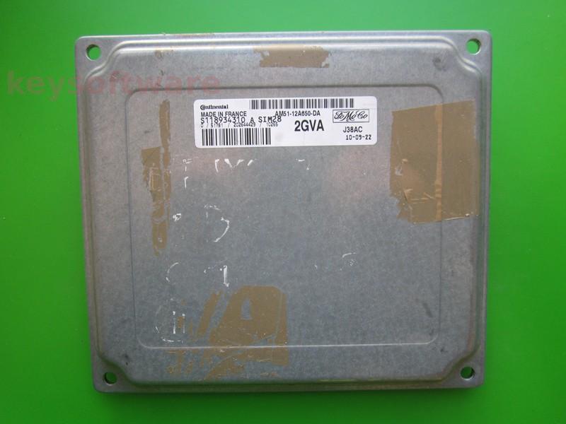 ECU Ford Focus 1.6 AM51-12A650-DA S118934310A SIM28
