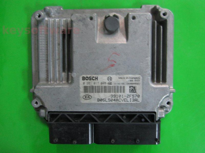 ECU Ford Fiesta 1.6TDCI AU71-12A650-HA 0281017049 EDC17C10 {