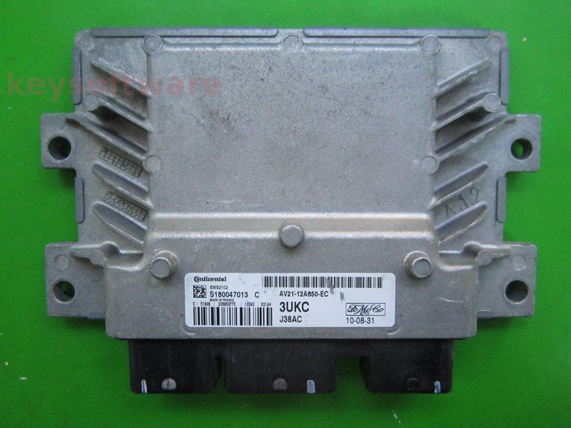 ECU Ford Fiesta 1.6TDCI AV21-12A650-EC S180047013C EMS2102