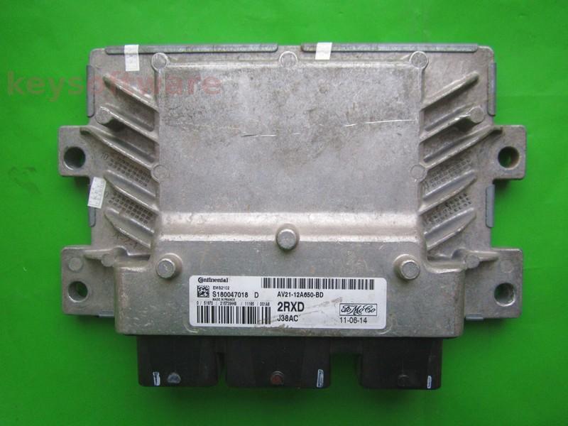 ECU Ford Fiesta 1.2 AV21-12A650-BD S180047018D EMS2102