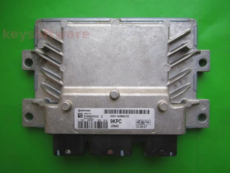ECU Ford Fiesta 1.25 AV21-12A650-CC S180047012C EMS2102