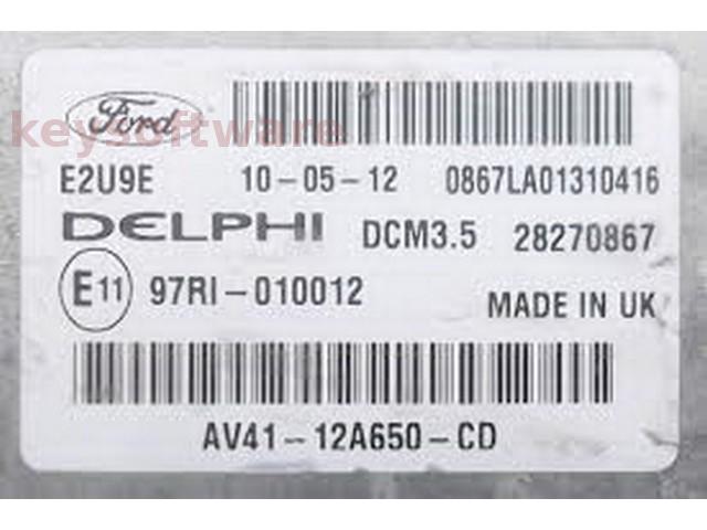 ECU Ford Kuga 2.0TDCI AV41-12A650-CD 28270867 DCM3.5 {
