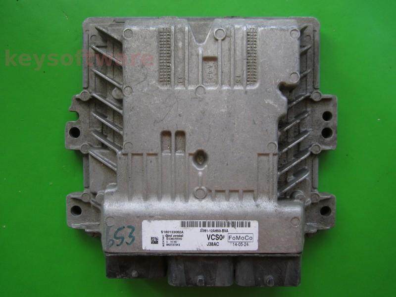 ECU Ford Focus 1.6TDCI AV61-12A650-BVA S180133062A SID807EVO