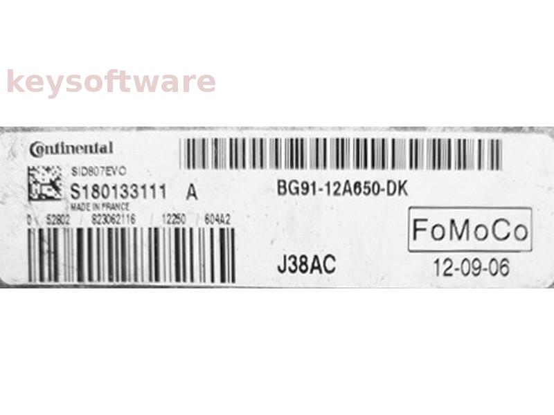 ECU Ford Mondeo 1.6TDCI BG91-12A650-DK S180133111A SID807EVO