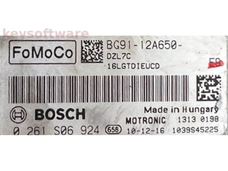 ECU Ford Mondeo 1.6 BG91-12A650-EB 0261S06924 MED17.0 {