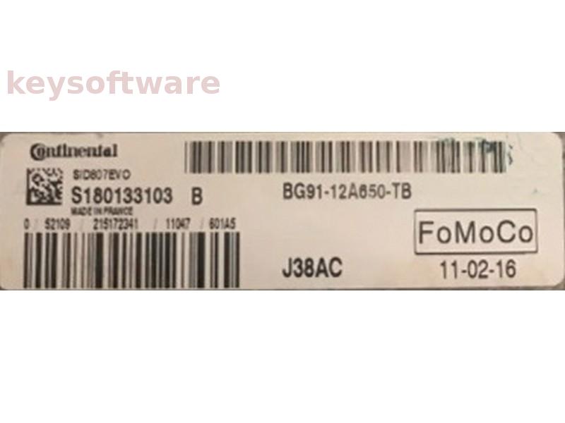 ECU Ford Mondeo 1.6TDCI BG91-12A650-TB S180133103B SID807EVO {+