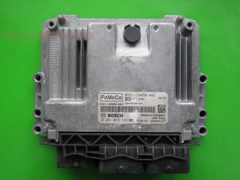 ECU Ford Fiesta 1.6TDCI BV21-12A650-AAD 0281019143 EDC17C10 {