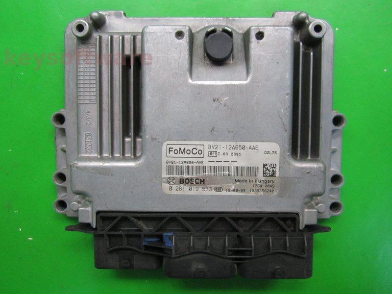 ECU Ford Fiesta 1.6TDCI BV21-12A650-AAE 0281019533 EDC17C10