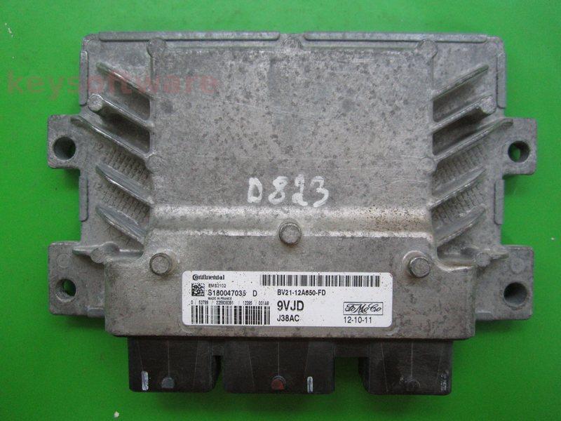 ECU Ford Fiesta 1.25 BV21-12A650-FD S180047035D EMS2102