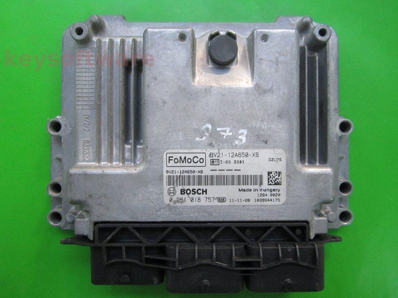 ECU Ford Fiesta 1.6TDCI BV21-12A650-XB 0281018757 EDC17C10