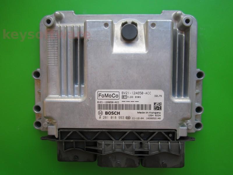 ECU Ford Focus 1.6TDCI BV21-12A650-ACC 0281018993 EDC17C10