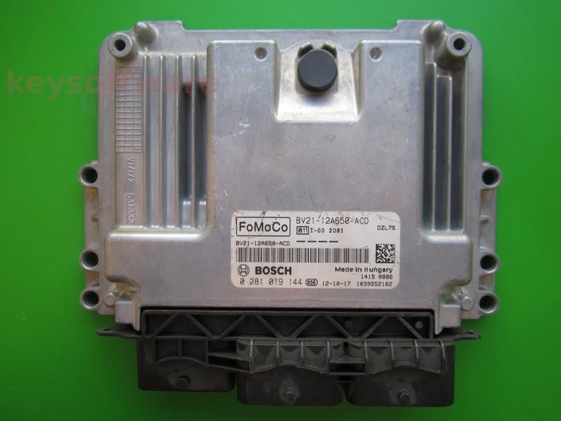 ECU Ford Focus 1.6TDCI BV21-12A650-ACD 0281019144 EDC17C10