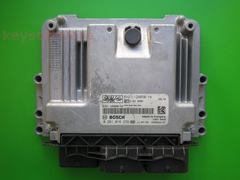 ECU Ford Fiesta 1.4TDCI BV21-12A650-YA 0281018239 EDC17C10