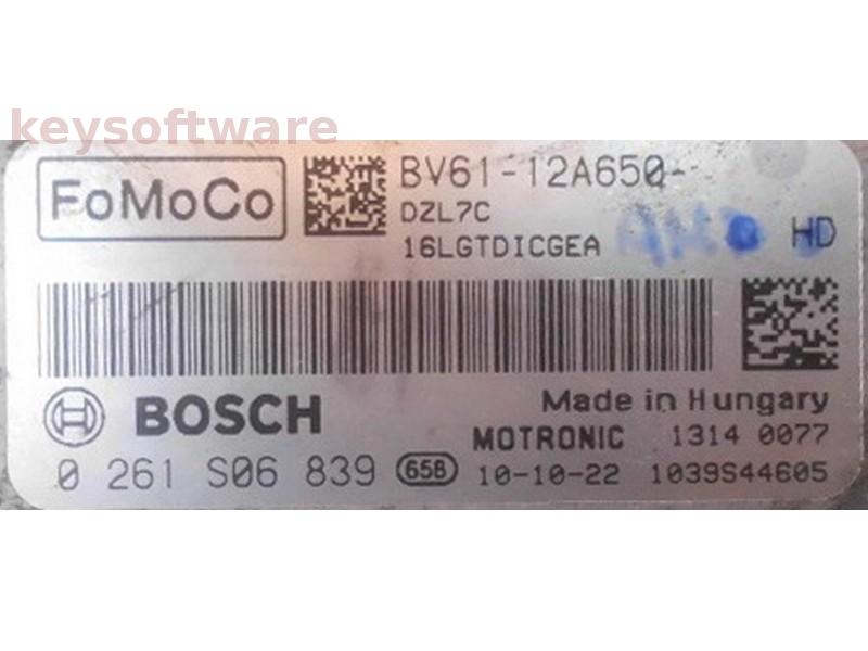 ECU Ford Focus 1.6 BV61-12A650-HD 0261S06839 MED17.0