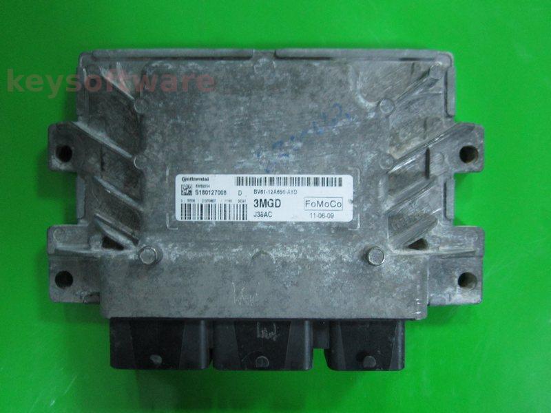 ECU Ford Focus 1.6 BV61-12A650-AYD S180127008D EMS2204