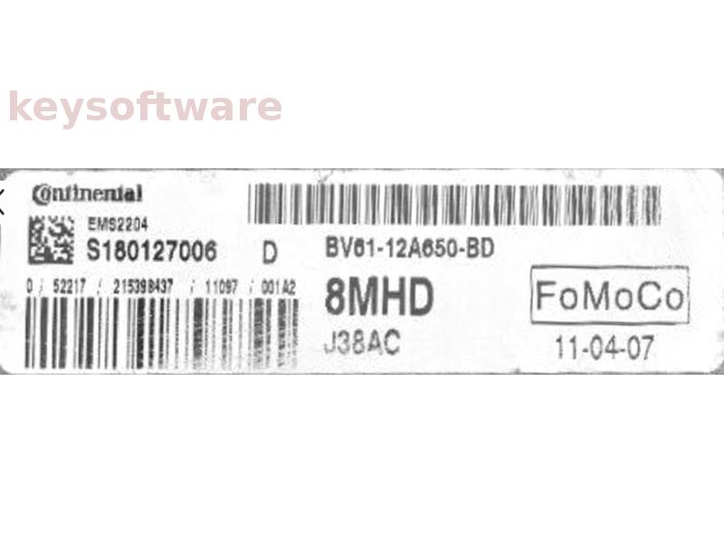 ECU Ford Focus 1.6 BV61-12A650-BD S180127006D EMS2204 {