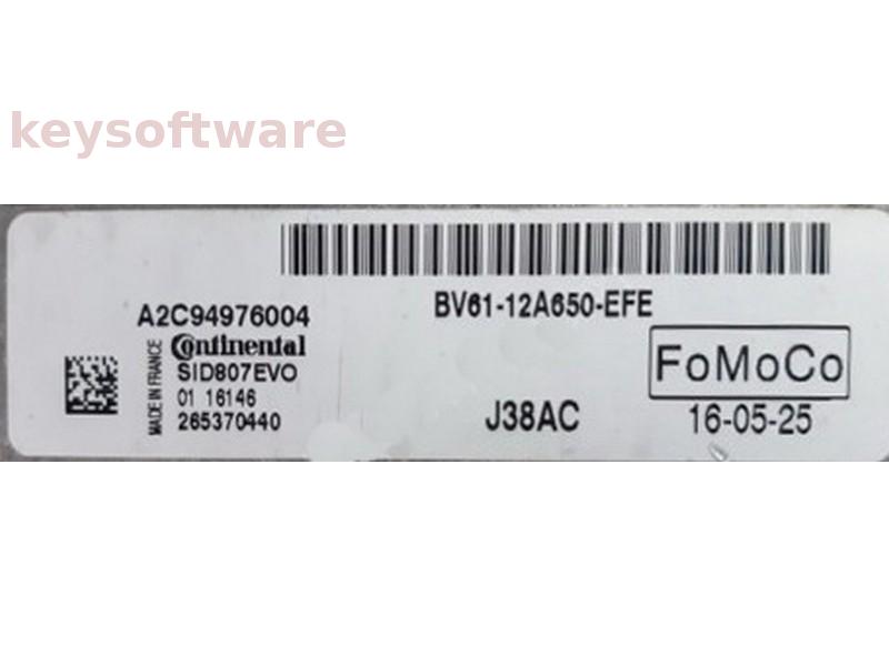 ECU Ford Focus 1.6TDCI BV61-12A650-EFE A2C94976004 SID807EVO {