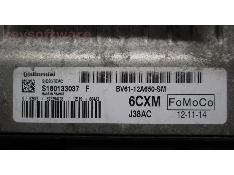 ECU Ford Focus 1.6TDCI BV61-12A650-SM S180133037F SID807EVO {