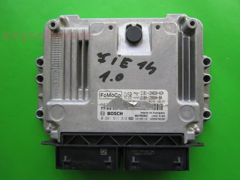 ECU Ford Fiesta 1.0 C1B1-12A650-ADA 0261S11312 MED17.0.1