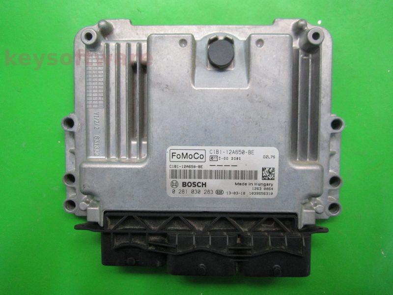 ECU Ford Fiesta 1.6TDCI C1B1-12A650-BE 0281030283 EDC17C10 +{