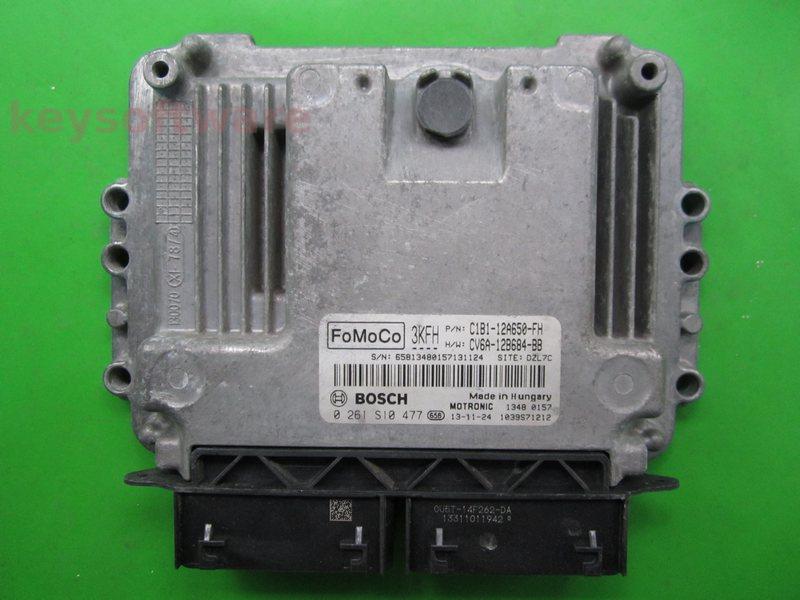 ECU Ford Fiesta 1.0 C1B1-12A650-FH 0261S10477 MED17.0.1