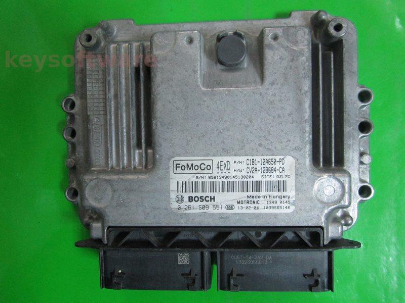 ECU Ford Fiesta 1.0 C1B1-12A650-PD 0261S09551 MED17.0.1