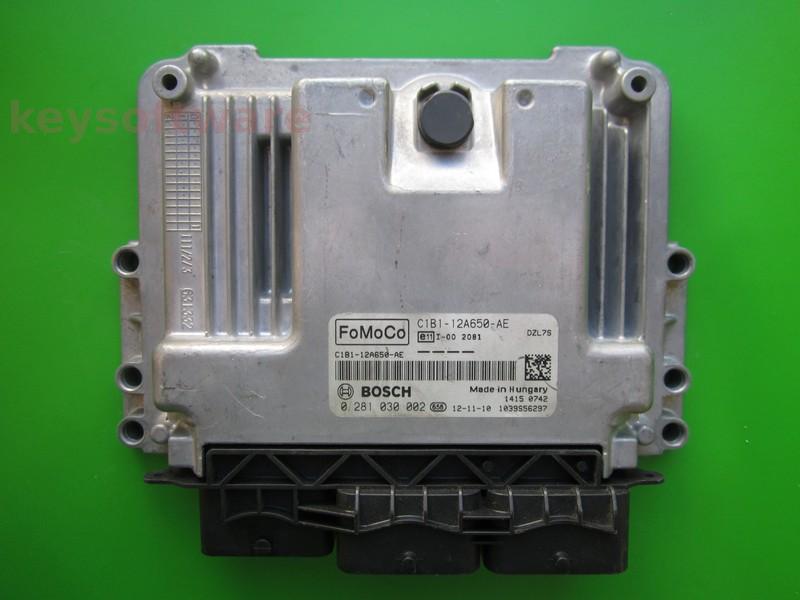 ECU Ford Fiesta 1.5TDCI C1B1-12A650-AE 0281030002 EDC17C10 }