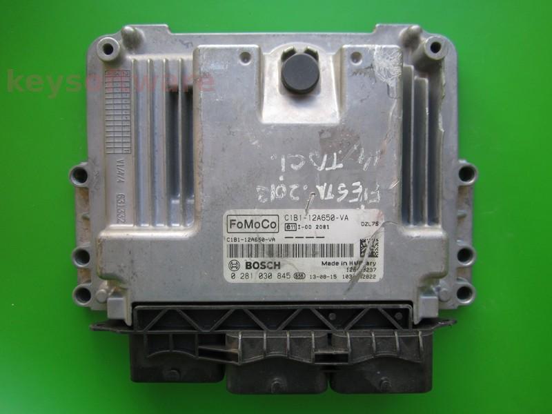 ECU Ford Fiesta 1.6TDCI C1B1-12A650-VA 0281030845 EDC17C10