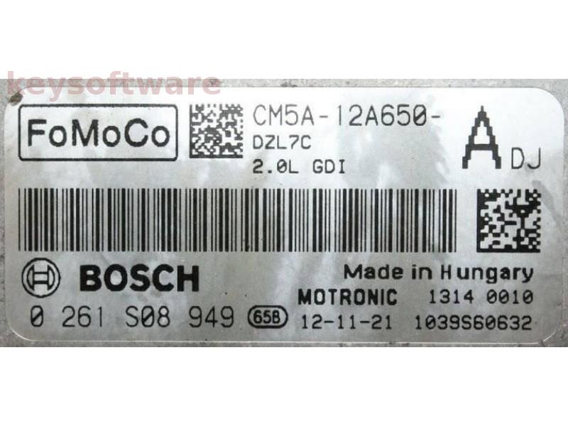 ECU Ford Focus 2.0 CM5A-12A650-ADJ 0261S08949 MED17.0 {