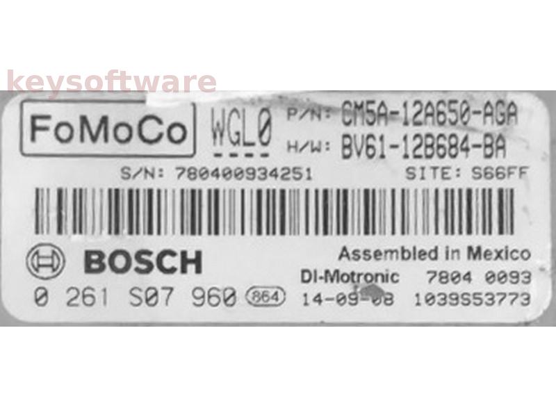 ECU Ford Focus 2.0 CM5A-12A650-AGA 0261S07960 MED17.0 {