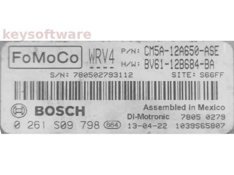 ECU Ford Focus 2.0 CM5A-12A650-ASE 0261S09798 MED17.0 {