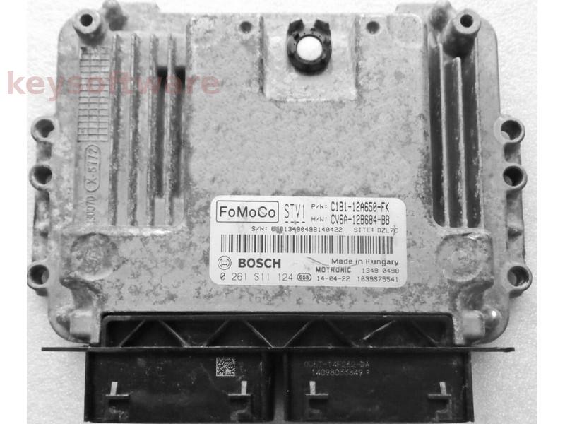 ECU Ford Fiesta 1.0 C1B1-12A650-FK 0261S11124 MED17.0.1