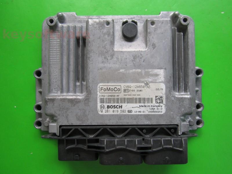 ECU Ford Focus 1.6TDCI CV6Q-12A650-AF 0281019592 EDC17C10