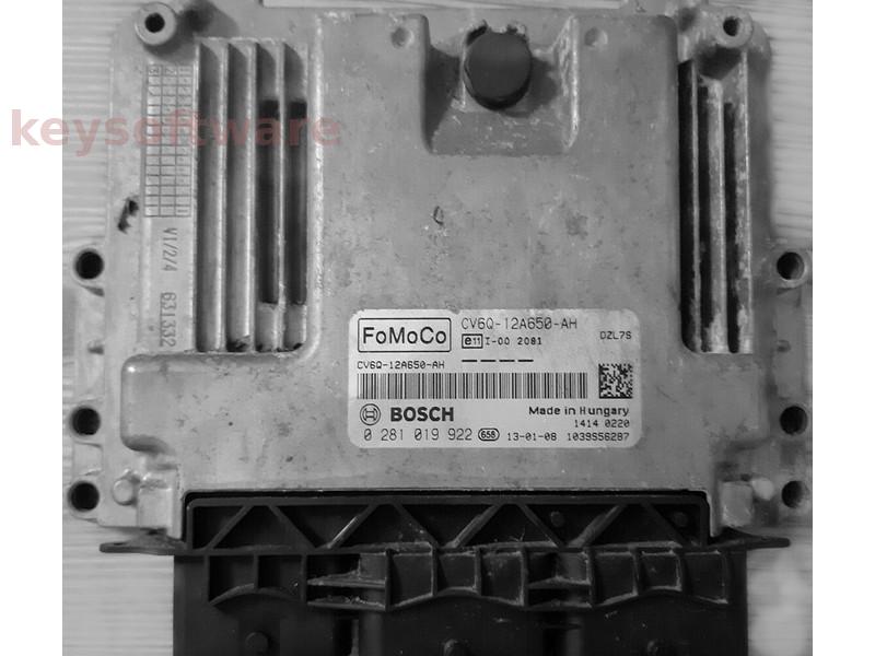 ECU Ford Focus 1.6TDCI CV6Q-12A650-AH 0281019922 EDC17C10 {
