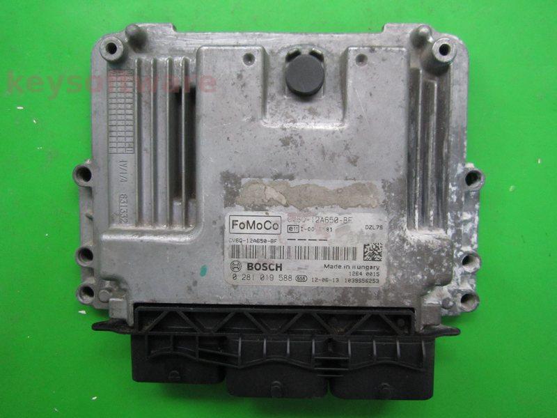 ECU Ford Focus 1.6TDCI CV6Q-12A650-BF 0281019588 EDC17C10