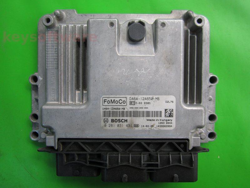 ECU Ford Fiesta 1.5TDCI DA6A-12A650-MB 0281031431 EDC17C10 {