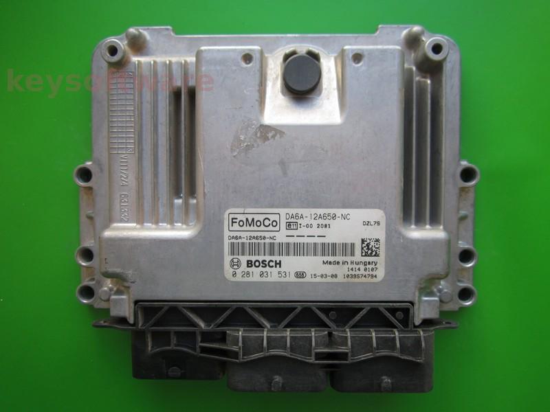 ECU Ford Fiesta 1.6TDCI DA6A-12A650-NC 0281031531 EDC17C10