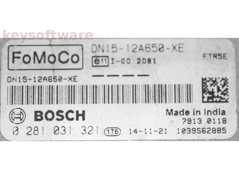 ECU Ford EcoSport 1.5TDCI DN15-12A650-XE 0281031321 EDC17C10