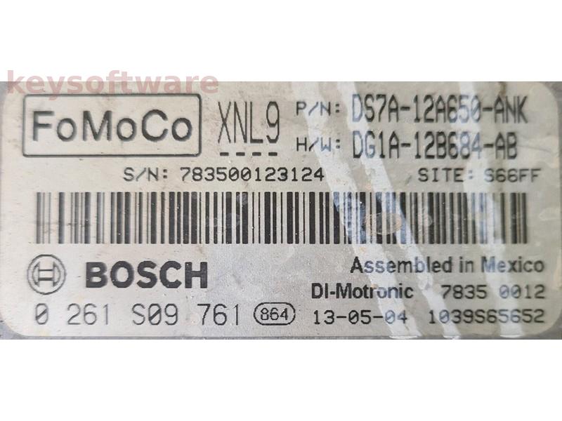 ECU Ford Fusion 1.6 DS7A-12A650-ANK 0261S09761 MEDG17.0 {