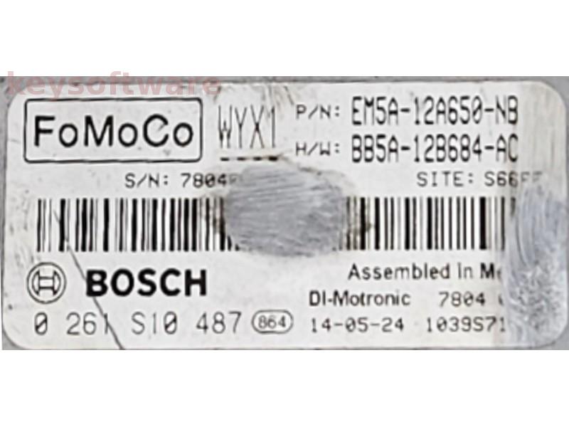 ECU Ford Focus 2.0 EM5A-12A650-NB 0261S10487 MED17.0 {