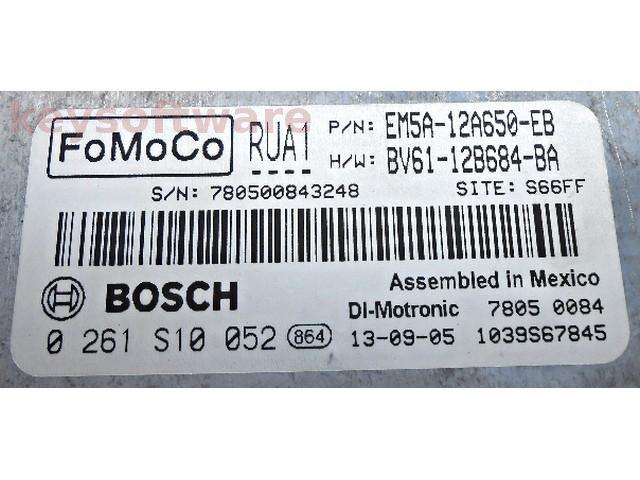 ECU Ford Focus 2.0 EM5A-12A650-EB 0261S10052 MED17.0 {