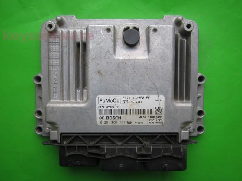 ECU Ford Courier 1.5TDCI ET71-12A650-FF 0281031473 EDC17C10 }