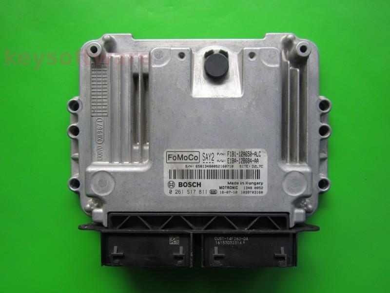 ECU Ford Fiesta 1.0 F1B1-12A650-ALC 0261S17811 MED17.0.1