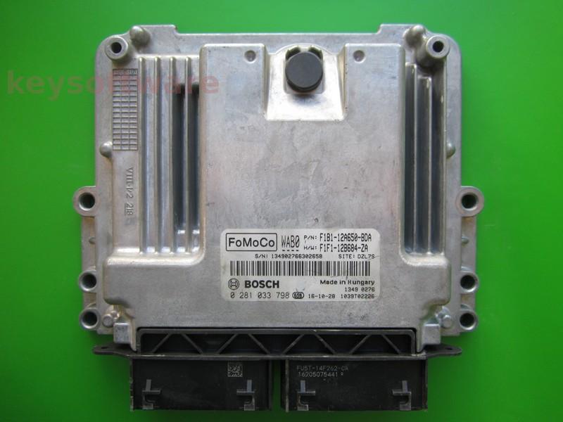 ECU Ford Fiesta 1.5TDCI F1B1-12A650-BDA 0281033798 EDC17C70^