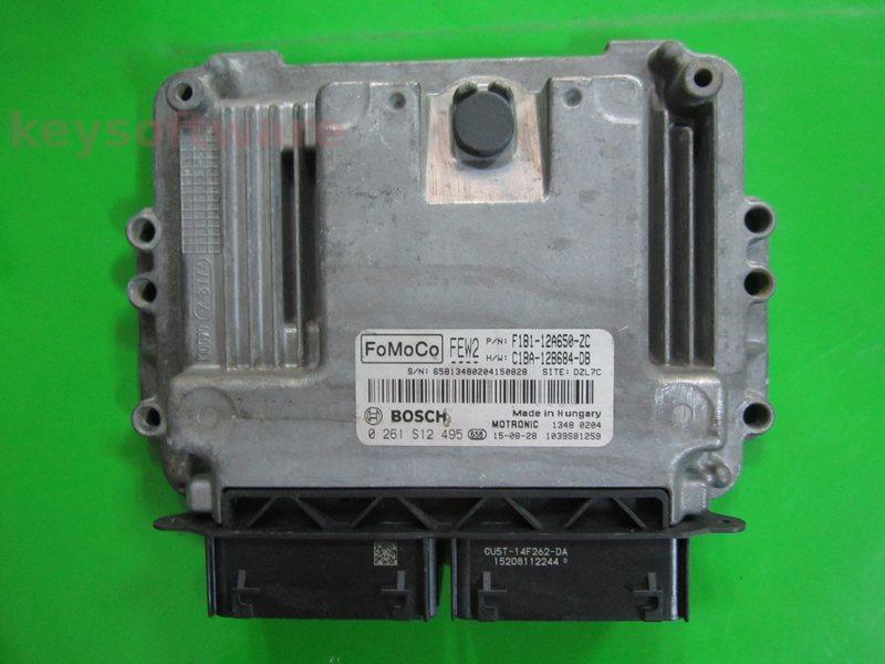ECU Ford Fiesta 1.6 F1B1-12A650-ZC 0261S12495 MED17.0.1