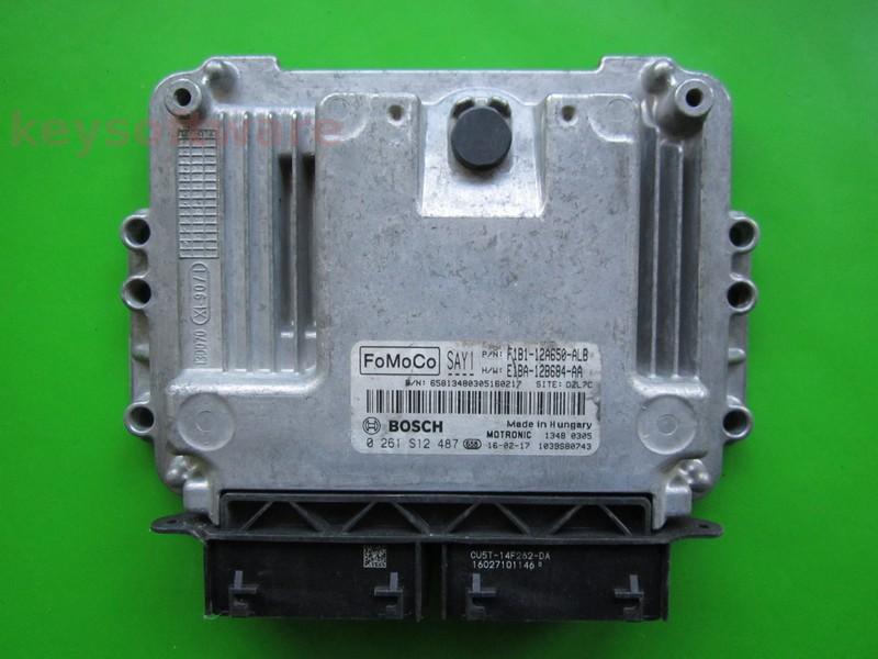 ECU Ford Fiesta 1.0 F1B1-12A650-ALB 0261S12487 MED17.0.1