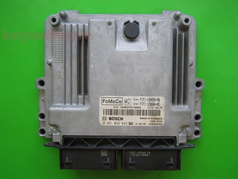 ECU Ford Focus 1.5TDCI F1F1-12A650-RB 0281032643 EDC17C70 {+